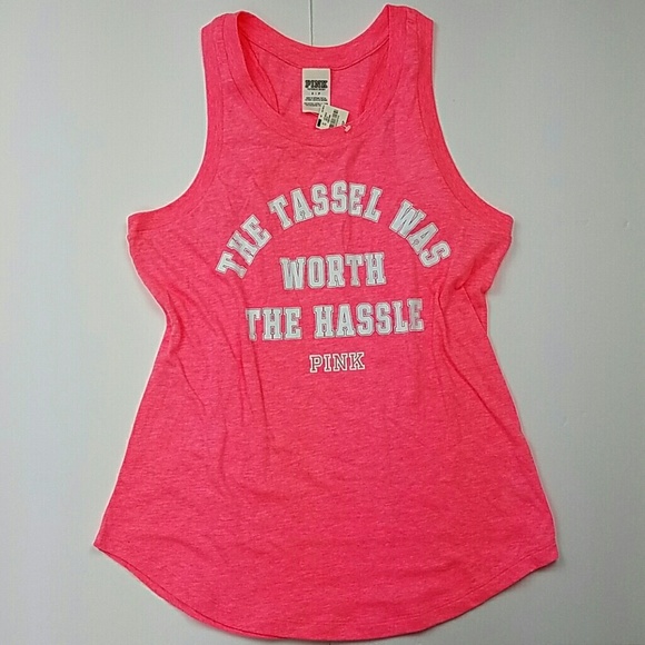 Pink Victoria's Secret Muscle Shirt NWT - Picture 4 of 5